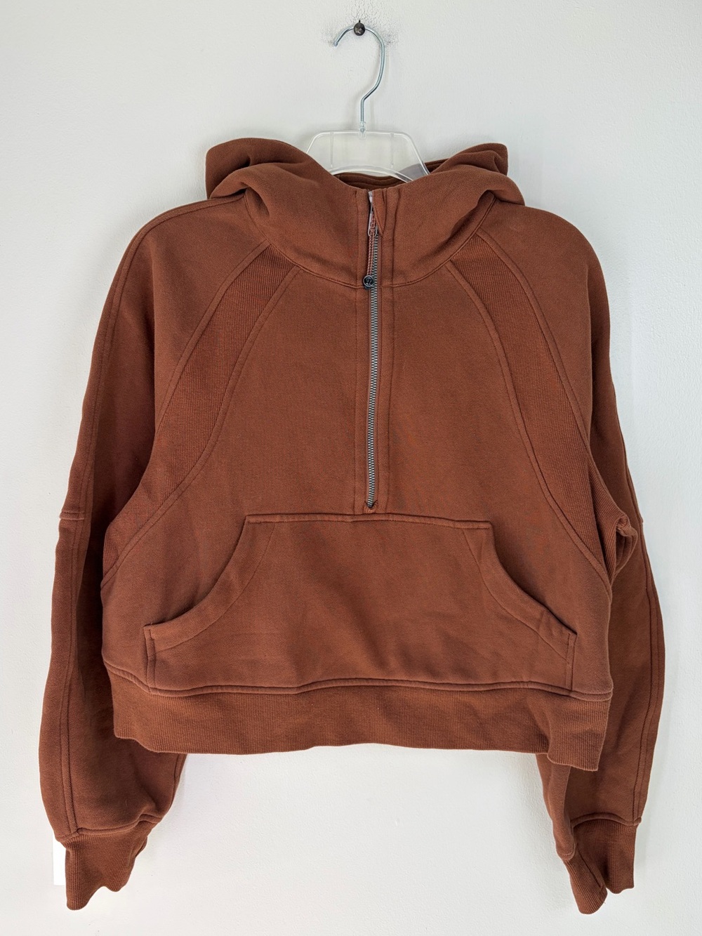Lululemon Roasted Brown Scuba Oversized Half-Zip Hoodie Size XS/S